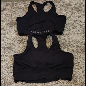 Alphalete Black Aero Bra (one bra)